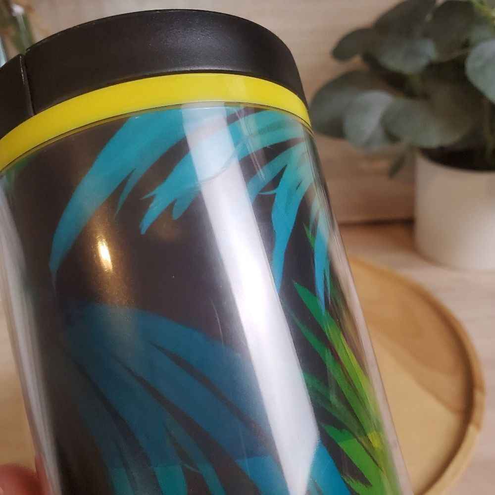Starbucks Hawaii 2013 16 oz Coffee Travel Tumbler Palm Leaves - Picture 6 of 8
